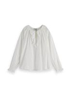 Relaxed-fit ruffled top - thumbnail