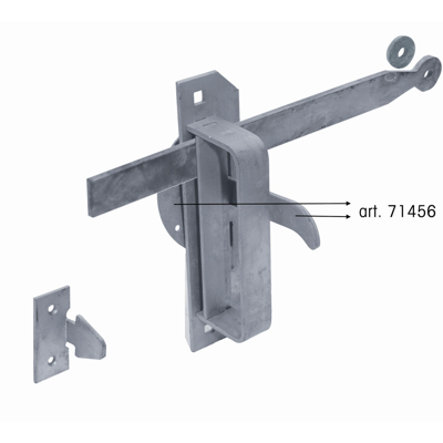 GB wipper voor Wieringermeerklinkstel thermisch verzinkt | 1 stuk - 17271456