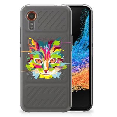 Samsung Galaxy Xcover 7 Telefoonhoesje met Naam Cat Color Samsung Galaxy Xcover 7 Telefoonhoesje met Naam Cat Color