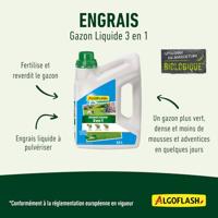 Gazonmeststof - ALGOFLASH - 3-in-1 vloeibare gazonmeststof - geconcentreerd - 2,5 L - thumbnail