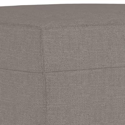 3-delige Loungeset met kussens stof taupe