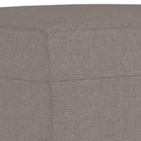 3-delige Loungeset met kussens stof taupe - thumbnail