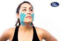 Kinesiotape blauw 1cm x 5m 5 Stuks - thumbnail