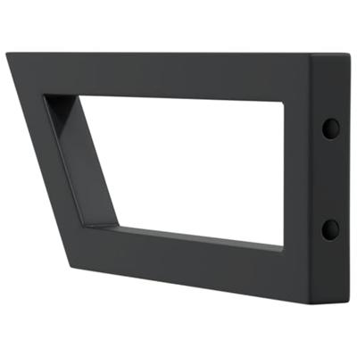 VidaXL Wandbeugels voor wasbak 2 st trapezium staal zwart VidaXL Wandbeugels voor wasbak 2 st trapezium staal zwart