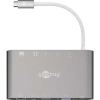 goobay USB-C Aluminium Multiport Adapter kaartlezer - thumbnail