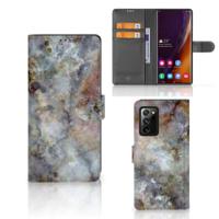 Samsung Galaxy Note20 Ultra | Bookcase | Marmer Grijs - thumbnail