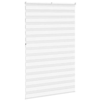 VidaXL Zebra rolgordijn 145x230 cm stofbreedte 140,9cm polyester wit