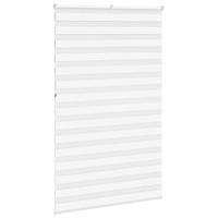 VidaXL Zebra rolgordijn 145x230 cm stofbreedte 140,9cm polyester wit - thumbnail