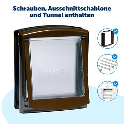 Petsafe hondenluik large wit / transparant