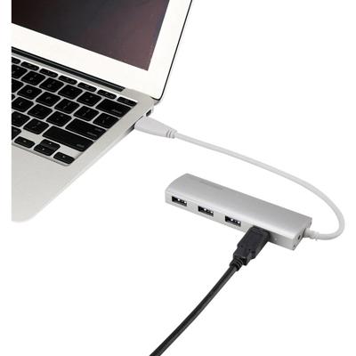 Renkforce USB 3.2 Gen 1-hub 4 poorten Met aluminium behuizing Aluminium