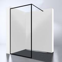 Inloopdouche Best Design For-You 120x200 cm 8 mm Nano Easy Clean Zwart - thumbnail