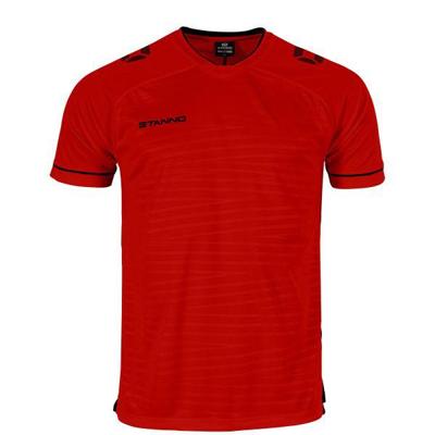 Stanno 410007 Dash Shirt - Red-Black - 2XL Stanno 410007 Dash Shirt - Red-Black - 2XL