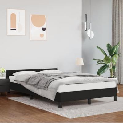 Bedframe zonder matras 120x190 cm kunstleer zwart