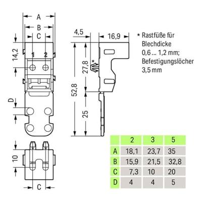 WAGO 221-512 Montagemateriaal 50 stuk(s)