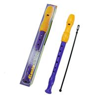 Blokfluit Reig Paars Geel Met koffer - thumbnail