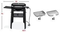 Weber Lumin Black met stand - thumbnail
