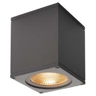 SLV Plafond- wandspotBig Theo 17,5w - 3000K - 14cm antraciet - 234525 - thumbnail