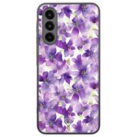 Samsung Galaxy A26 hoesje - Floral violet - thumbnail