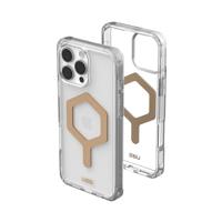 Urban Armor Gear Plyo MagSafe Case Backcover Apple iPhone 16 Pro Max Ice, Transparant, Goud MagSafe compatible - thumbnail