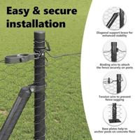 VidaXL Afrasteringspaal grijs 25 x 0,8 m (25 mm gaas) staal en pvc - thumbnail