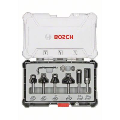Bosch Accessoires 8-delige gemengde freesset - schachtdiameter 8 mm - 2607017469
