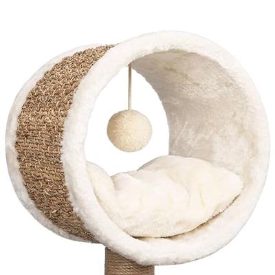 Bussandri Exclusive - Kattenmeubel met tunnel en speeltje 56 cm zeegras