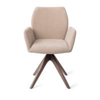 Jesper Home Misaki eetkamerstoel Sand Strand revolve oak walnut - thumbnail