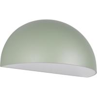 Groene LED Wandlamp Buiten - Halfrond Aluminium - E27 Fitting - IP44 - thumbnail