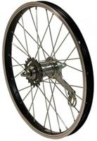 Hzb achterwiel 20 inch etrto 406 remnaaf alu zwart vaste as - thumbnail