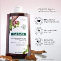 Klorane Shampooing à la Quinine & Edelweiss BIO 400ml - thumbnail