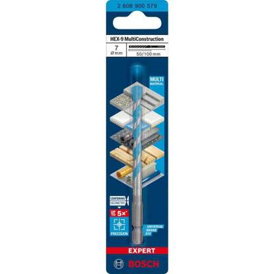 Bosch Accessories EXPERT HEX-9 2608900579 Multifunctionele boor 1 stuks 7 mm Gezamenlijke lengte 100 mm Zeskant schacht 1 stuk(s) Bosch Accessories EXPERT HEX-9 2608900579 Multifunctionele boor 1 stuks 7 mm Gezamenlijke lengte 100 mm Zeskant schacht 1 stuk(s)