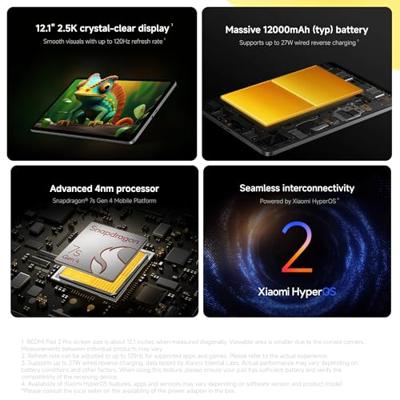 Tablet Xiaomi Redmi Pad 2 Pro 12,1" Octa Core 8 GB RAM 256 GB Paars