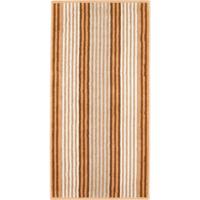 Cawö Cawo Delight Streifen Handdoek 50x100 caramel - thumbnail