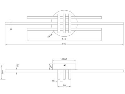 Trio PlafondlampCinto design nikkel - R67873107