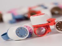 Widek bel bling-bling op kaart wit en pastelkleur assorti - thumbnail