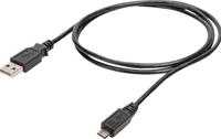 USB-kabel - USB (M) naar micro-USB type B (M) - USB 2.0 - 1 m - zwart (pak van 10) - thumbnail