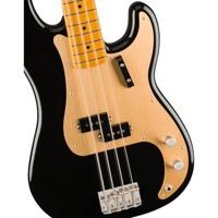 Fender Vintera II 50s Precision Bass MN Black elektrische basgitaar met deluxe gigbag - thumbnail