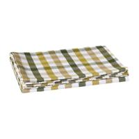Tafelkleed ruit - groen/geel - 140x240 cm - thumbnail