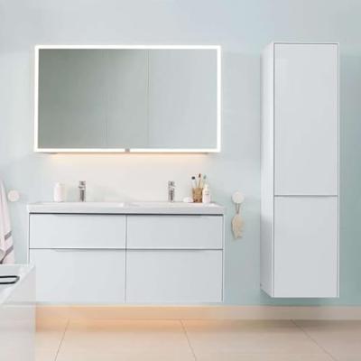 Wastafel Villeroy & Boch Subway 3.0 Dubbele Wasbak Met 2 Kraangaten Zonder Overloop 130x47x16.5 cm Wit Alpin Villeroy & Boch - thumbnail