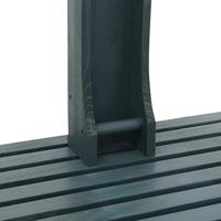 VidaXL Buitendouche hout antraciet - thumbnail