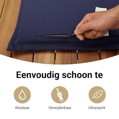 9-delige Loungeset met kussens poly rattan grijs - thumbnail