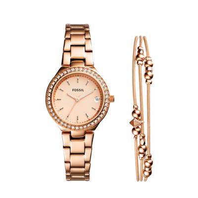 Fossil horlogeband ES4337SET / ES4337 Staal Rosé