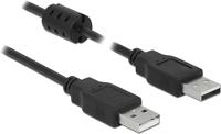 Delock Kabel USB 2.0 Type-A stekker > USB 2.0 Type-A stekker 5,0 m zwart - thumbnail