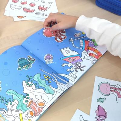 Tekenblokje voor Inkleuren Milan Blue odissey