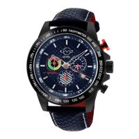 Gevril GV2 Men&apos;s Scuderia Blue Dial Blue Leather Chronograph Date Watch 9924 - thumbnail