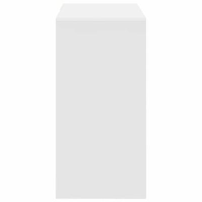Bureau met lade met plank Wit 90 x 37,5 x 75 cm Bewerkt hout - thumbnail