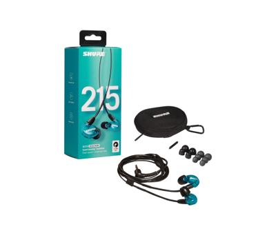 Shure SE215 Pro Headset Bedraad In-ear Podium/studio Blauwgroen