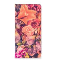 Motorola Moto E13 4G Smart Cover Bosje Bloemen - thumbnail