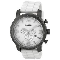 Horlogeband Fossil JR1427 Nate Silicoon Wit 24mm - thumbnail