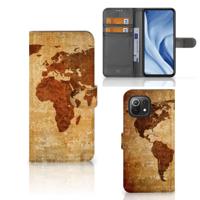 Xiaomi 11 Lite 5G NE | Mi 11 Lite | Flip Cover | Wereldkaart - thumbnail